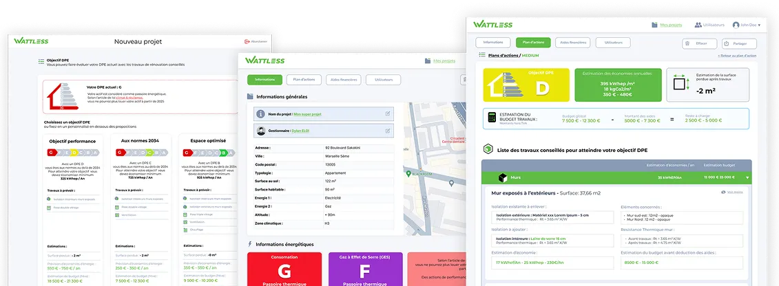 Wattless Screen App